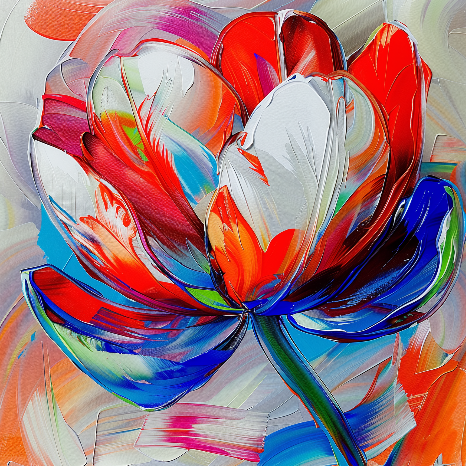 Tulip dutch beauty wall art wilma mesman