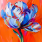 Tulip Flower art Wilma Mesman Dutch Celeb