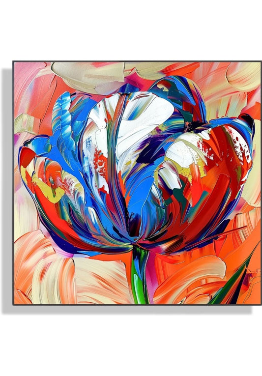 Tulip Flower art Wilma Mesman Dutch Origin