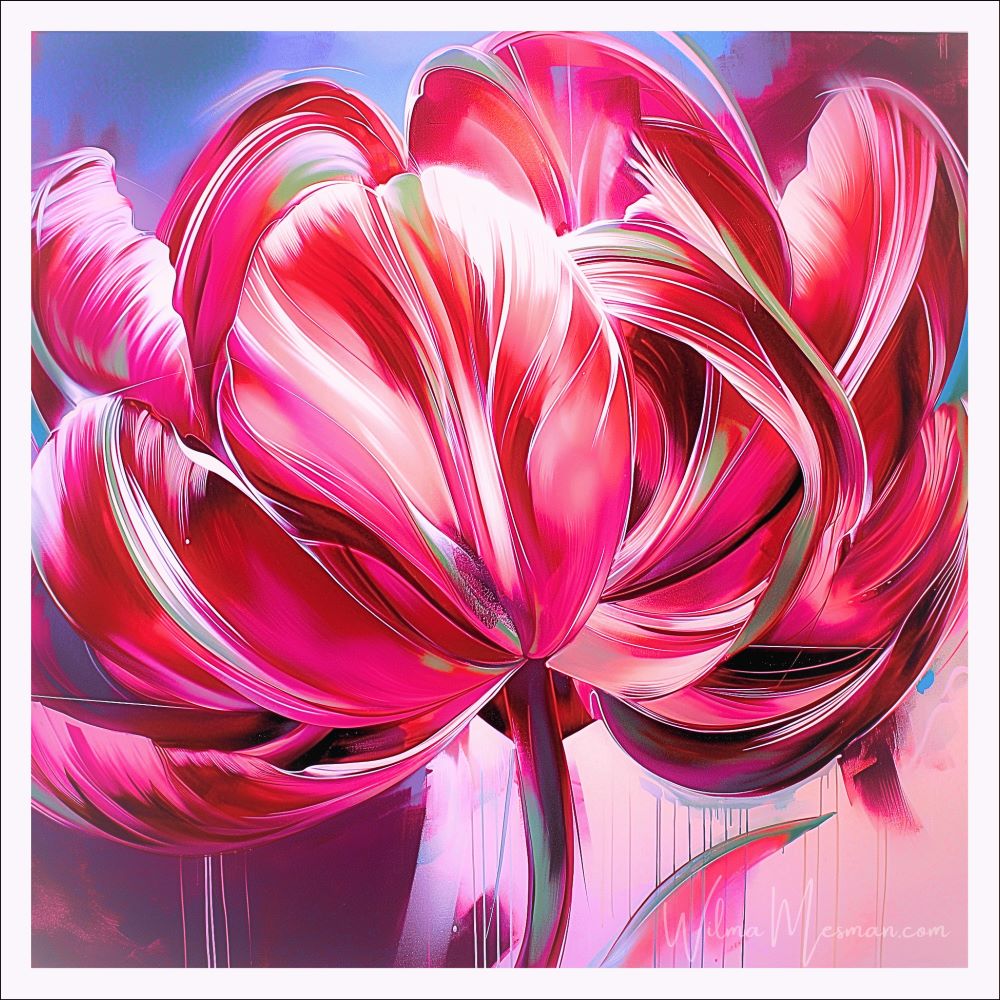 FLOWERS LIMITED EDITION - 2024 Tulip Cherish Fresh Flower 150x150cm