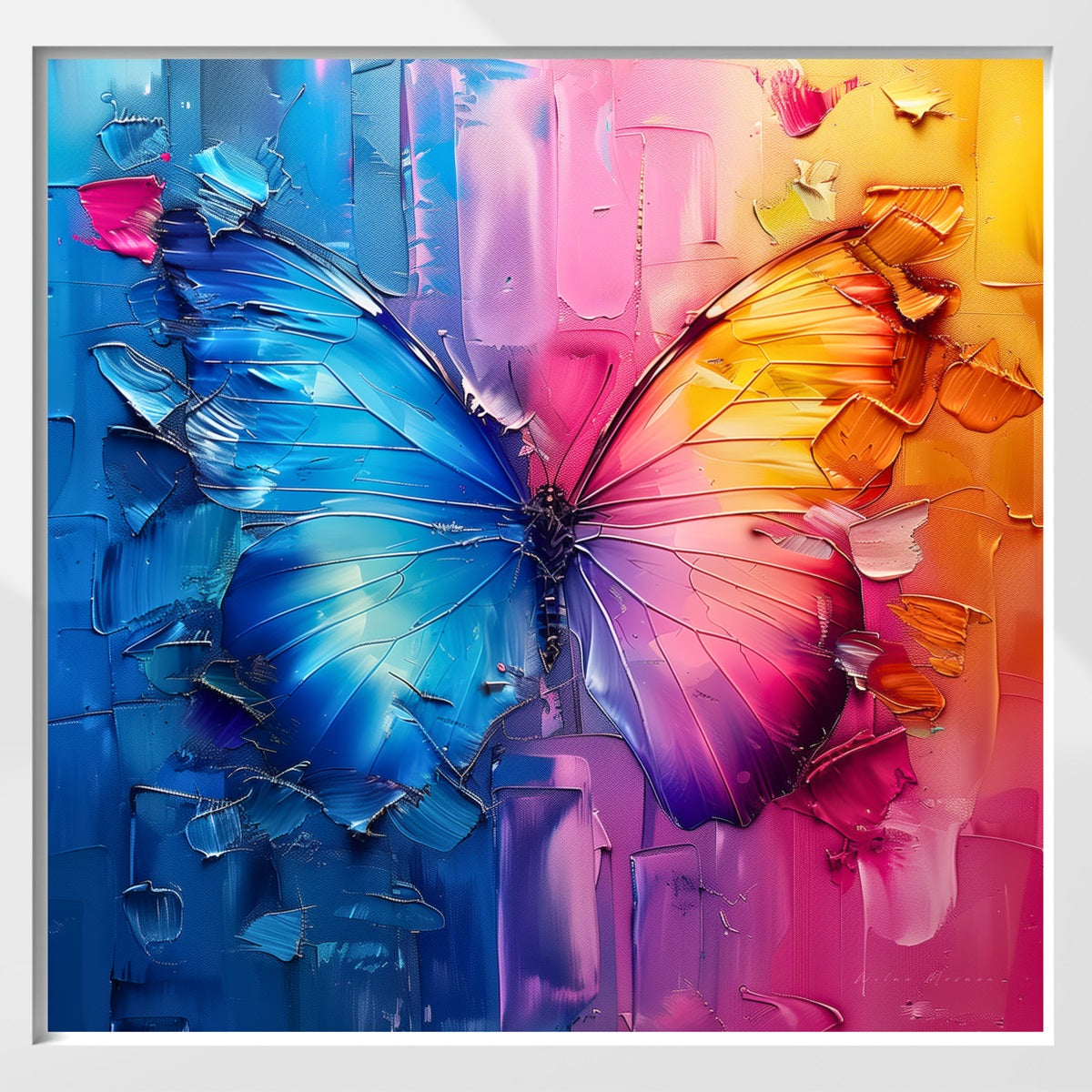 Butterfly painting wilma mesman
