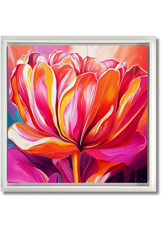 BLUMEN LIMITIERTE AUFLAGE – 2024 Tulip Cherish Spring 60x60cm