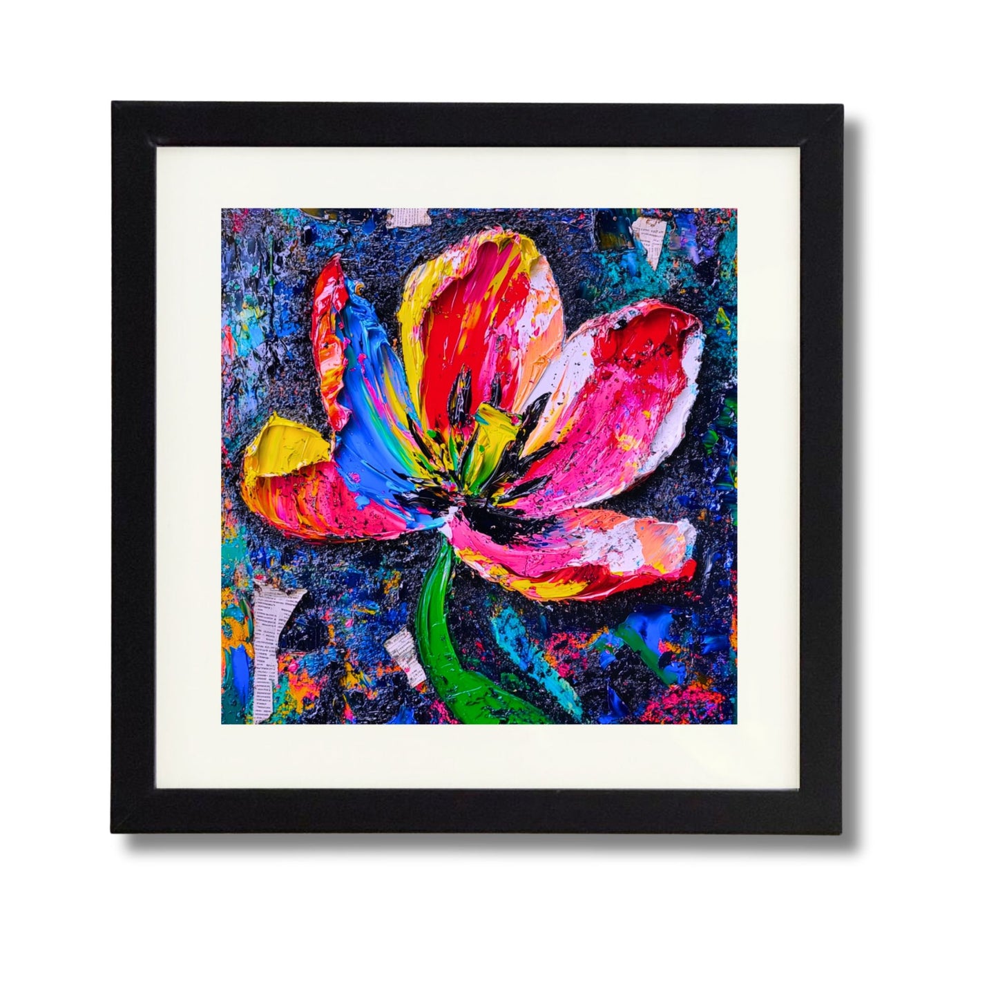 Affordable Art Pop Art Flowers Bloemen Tulip Wilma Mesman