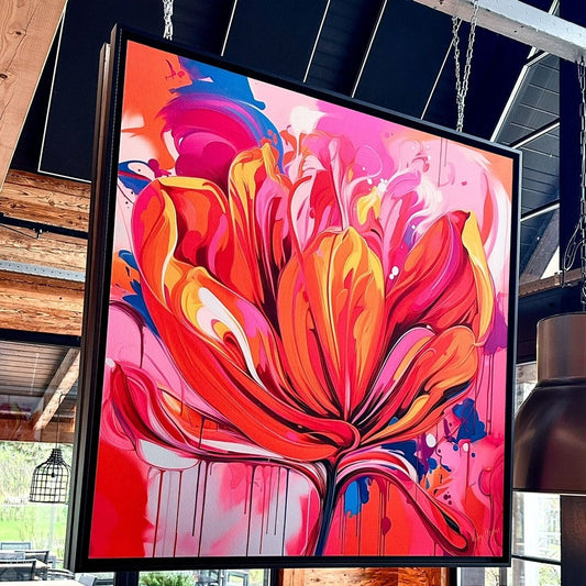 BLUMEN LIMITED EDITION – 2024 Tulpe Cherish at First, 100 x 100 cm